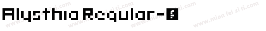 Alysthia Regular字体转换